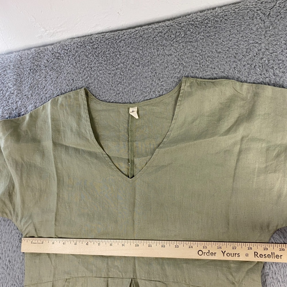 Grae Cove Ainsley Dress Womens XS Linen Knee Length Beach Costal Summer Minimal - Picture 6 of 8